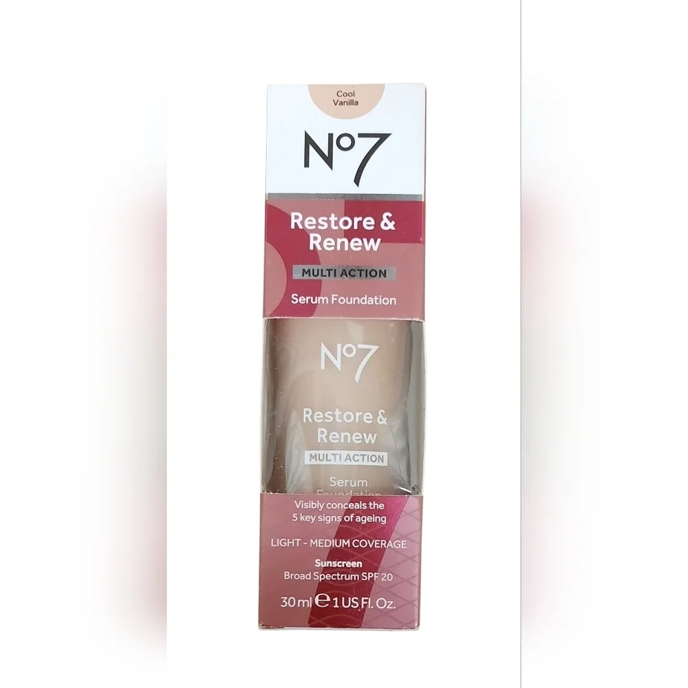 No7 Restore & Renew Multi Action Serum Foundation